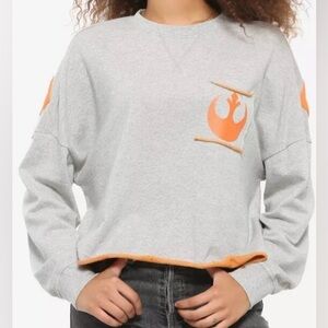 Star Wars Resistance Oversized Cropped Sweatshirt
